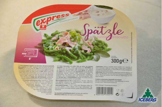 SPAETZLE VERDI PANNA E PROSCIUTTO  6X300GR SG