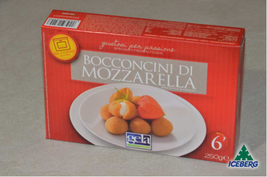 MOZZARELLINE PANATE DA FORNO       16X250GRCG