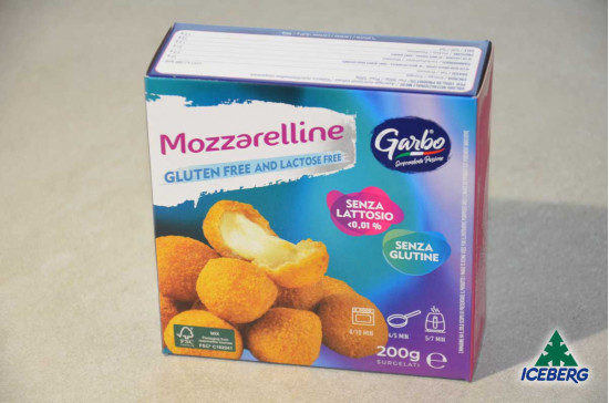 MOZZARELLINE PANATE S/GLUT. S/L    12X200GRSG