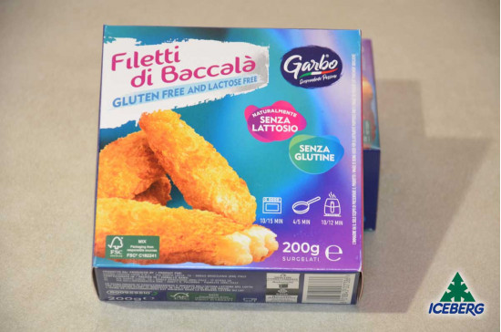 FILETTO BACCALA PANAT. S/GLUT. S/L 12X200GRSG