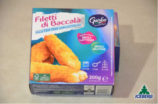 FILETTO BACCALA PANAT. S/GLUT. S/L 12X200GRSG