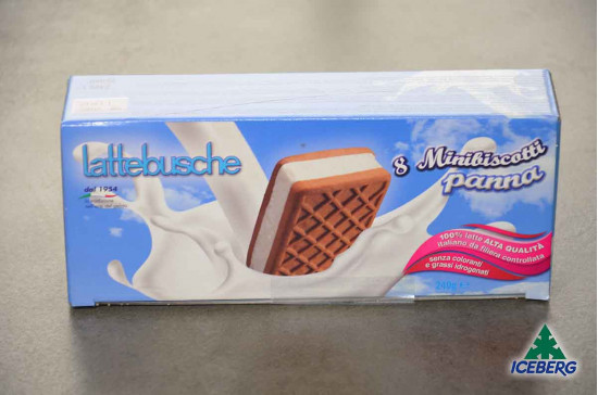 MINIBISCOTTO PANNA LATTEBUSCHE 8PZ 6X240GR SG